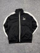 Puma Vintage Track Jacket Men | Black Full Zip Sports Jacket | Size L