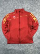 Mizuno Track Jacket Men | Red Full Zip Sports Jacket | Size L