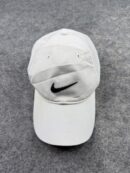 Nike White Legacy 91 Dri-Fit Cap | Black Swoosh Dad Hat | Adjustable Nike Baseball Cap