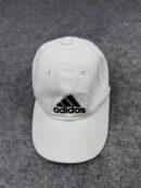 Adidas White Kids Cap | Black Logo Children’s Dad Hat | OSFC Adjustable Adidas Baseball Cap