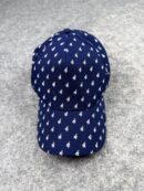New Era Los Angeles Dodgers All-Over LA Cap | Navy Blue Monogram Dodgers Dad Hat | New Era Adjustable Baseball Cap