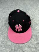 New Era New York Yankees Black Pink Cap | MLB NY Yankees 59FIFTY Fitted Hat | Size 7