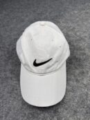Nike Golf White Cap | White Adjustable Strapback Hat | Nike Swoosh Golf Cap