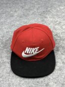 Nike True Red & Black Snapback Cap | Embroidered Nike Logo Hat | Adjustable Fit | Vintage Style