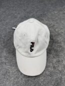 FILA White Logo Cap | Classic Dad Cap | Adjustable Fit | Unisex