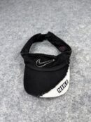 Nike Embroidered Logo Black Visor Cap | Vintage Streetwear Sun Visor | Unisex