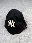 MLB New York Yankees Black Cap | Embroidered NY Logo | Floral “Yankees” Detail | 57cm