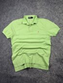 Polo Ralph Lauren Lime Green Polo Shirt | Embroidered Pony Logo | Size L