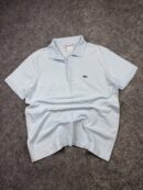 Lacoste Classic Light Blue Polo T-Shirt | Premium Cotton Polo | Size M