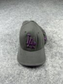 New Era 9Forty LA Dodgers Grey & Purple Dad Cap | Dodgers Script Back | Adjustable | One Size