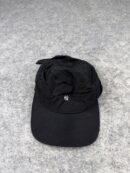 New Era NY Yankees Black Strapback Cap Minimal Logo Adjustable Hat