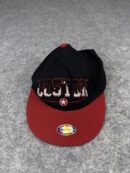 Boston Snapback Cap Black Red Embroidered Logo Adjustable Streetwear Hat