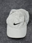 Nike White Swoosh Cap Lightweight Sports Hat Adjustable Strapback Unisex