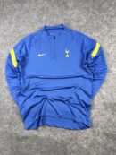Nike Tottenham Hotspur Dri-FIT Blue Training Drill Top L Half Zip Football Sweatshirt