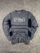 Under Armour Fish HeatGear Grey Long Sleeve Performance T-Shirt Men’s Small Stretch Gym Top