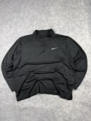 Nike Dri-FIT Black Quarter Zip Long Sleeve T-Shirt (3XL) | Training Gym Performance Top