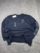 Nike Dri-FIT Navy Long Sleeve T-Shirt (5XL) | Big Size Performance Gym Activewear