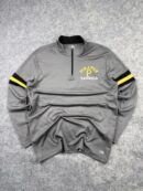 MLB Pittsburgh Pirates Quarter Zip Sweatshirt (L) | Grey Athletic Pullover