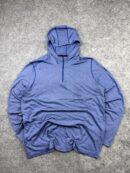 Under Armour Threadborne Hoodie (XL) | Blue Athletic 1/4 Zip Performance Pullover