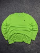 FILA Sport Neon Green Long Sleeve T-Shirt (L) | Lightweight Stretch Gym Activewear Tee