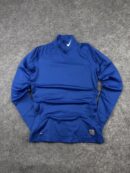 Nike Pro Blue Compression Mock Neck (S) | Dri-FIT Stretch Gym Training Base Layer
