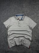 Fila Italia Portovenere Grey Polo Shirt | Embroidered Logo Cotton Polo | Size L