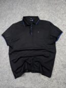 J.Lindeberg Black Polo Shirt | Premium Regular Fit Polo | Size XL