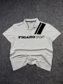 FIGARO Sport White Polo T-Shirt – Size L