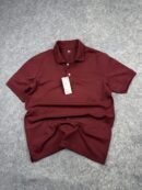 Uniqlo Dry Piqué Polo Shirt – Burgundy Red – Size M (With Tags)