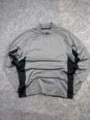 Under Armour ColdGear Mock Neck Compression Shirt XL Grey Black Long Sleeve Performance Top