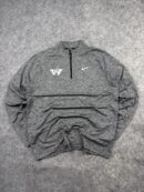 Nike Running Dri-FIT 1/4 Zip Long Sleeve Performance Pullover Grey L XL