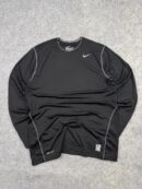 Nike Pro Combat Dri-FIT Long Sleeve Compression Shirt Black Large