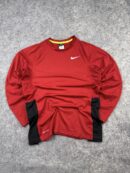 Nike Dri-FIT Red Long Sleeve Performance Training Shirt Medium