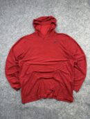 Nike Dri-FIT Lightweight Training Hoodie Red Long Sleeve Performance Hoodie Large