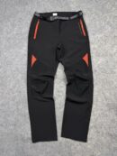 Wild Roses Women’s Stretch Hiking Pants Black Red Outdoor Trekking Climbing Pants Size S