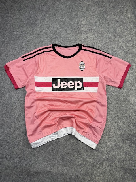 Vintage Juventus Pink Away Football Jersey Jeep #99 Size XL