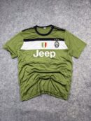 Vintage Juventus Olive Green Jeep Football Jersey Size XL