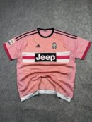 Vintage Juventus Pink Away Kim Woonwoo #7 Football Jersey Size XXL