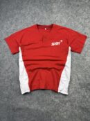 SMT Red White Sports Jersey #5 Performance Training T-Shirt M/L