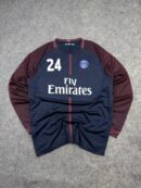 Vintage PSG Paris Saint-Germain #24 Long Sleeve Football Jersey Size L