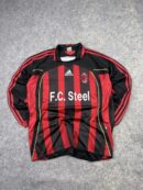 Vintage AC Milan Adidas F.C. Steel Long Sleeve Jersey XL