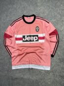 Vintage Juventus Pink Long Sleeve Jeep Football Jersey M/L