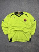 Vintage Nike FC Barcelona Neon Long Sleeve Jersey L