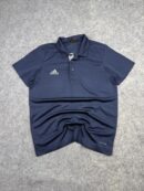 Adidas Climalite Navy Performance Polo Shirt Men’s M Golf