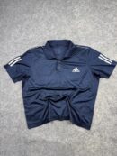 Adidas AeroReady Performance Polo Shirt Navy 3-Stripes XXL
