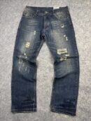 Vintage America & First Distressed Denim Jeans W34 Straight Fit