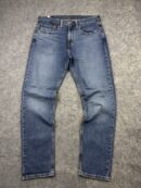 Levi’s 502 Regular Taper Stretch Denim Jeans W34 Blue Wash