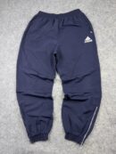 Adidas Navy Blue Woven Track Pants Men’s Athletic Joggers Zip Ankle Sportswear Size XL