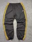 Adidas Black Gold 3-Stripes Woven Track Pants Men’s Windbreaker Athletic Joggers Size 3XL