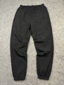 Adidas Black Mesh Lined Windbreaker Track Pants Big Logo Athletic Joggers XL